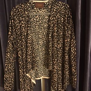 Leopard print Open Cardigan